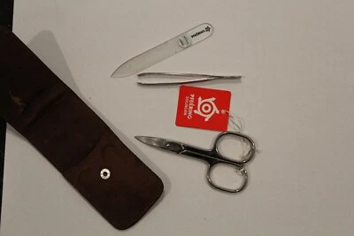 JUEGO DE MANICURA FLECHA SOLINGEN ALEMANIA MARRÓN ESTUCHE 3 piezas Foto 1 de 4