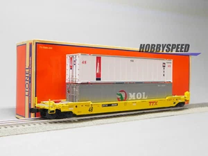 LIONEL TTX TRAILER TRAIN HUSKY STACK with TRAILERS #56295 O GAUGE 2226611 NEW - Picture 1 of 10