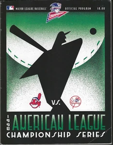NEW YORK YANKEES v CLEVELAND INDIANS - 1998 ALCS Program Bundle - AUTHENTIC - Picture 1 of 4