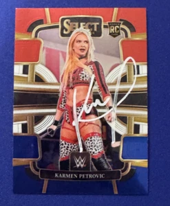 WWE KARMEN PETROVIC Signed 2024 WWE Panini Select Card - Picture 1 of 1