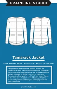 CHAQUETA TAMARACK de Grainline Studio Mujer Chaqueta Acolchada Patrón Talla 0-18 - Imagen 1 de 3