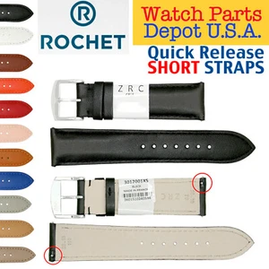 French ZRC ROCHET Quick Release Calf Leather Watch Band / Strap 16, 18, 20, 22MM - Picture 1 of 12
