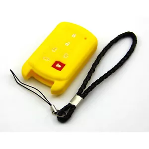 Yellow Silicone Case Cover For Toyota Sienna Remote Smart Key 6 Buttons toy6sye - Picture 1 of 3