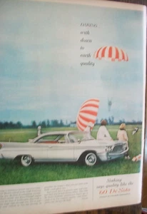 1960 DeSoto De Soto large mag car ad- hot-air balloons - Picture 1 of 1
