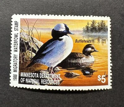 WTDstamps - 1988 MINNESOTA - State Duck Stamp - Mint OG NH - Image 1 of 2