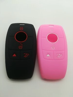 2*Cubierta de llave de llavero para Mercedes-Benz C63 AMG C GLA GLC GLE IYZ-MS2 2016-2020 Foto 1 de 4