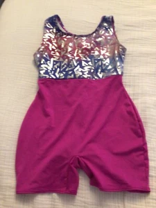 Cat & Jack Girl’s Gymnastics One Piece Multi color XL 14 NWOT - Picture 1 of 3