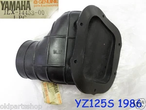 Yamaha YZ125 Air Cleaner Joint 1986 NOS Air Intake Rubber DUCT OEM 1LX-14453-00 - Bild 1 von 6