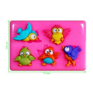 Chirpy Chirpy Tweet Tweet Vögel & Küken Silikonform von Fairie Blessings - Bild 1 von 4