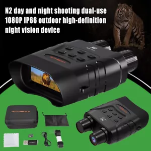 New 1080p FHD Night Vision Goggles Infrared Digital Binoculars Focusable 5X ZOOM - Picture 1 of 19