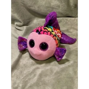 Ty Beanie Boos Kollektion - mehrfarbig Flippy the Fish - nicht mehr produziert (2017) - Neu mit Etikett - Bild 1 von 6