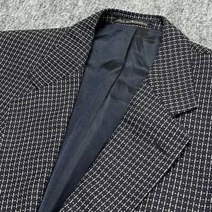 Cappotto sportivo Ermenegildo Zegna uomo US 44R blu polsini chirurgo occhi di uccellino morbido - Foto 1 di 16