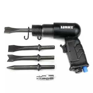 New Short Barrel Air Hammer Tool Kit with Chisel Set - Durable & Powerful - Picture 1 of 12