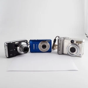 3 digicams for parts / repair (Canon A80, Ixus 115 HS, Fuji Finepix AX650) - Photo 1/8