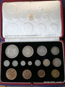 George VI 15 Original Coin Proof Set. 1937. Presentation Case.