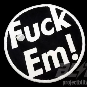 SS09 Supreme Gallery 1950 F**k 'EM Rugmat Black 2009 Brand New - Picture 1 of 3