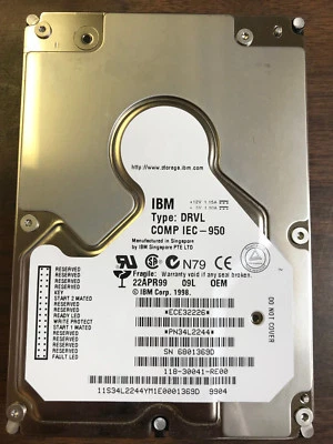 IBM 34L2244 Type DRVL-09L 9GB Disk, Fiber Channel SCSI, SCA Interface 10K RPM - Image 1 of 4