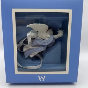 Wedgwood England Jasperware Porcelain Christmas Ornament Angel Vintage 2x4” - Picture 1 of 12