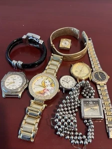 Lot Of Approx 10 Watch Parts/pieces All Untested  Whole Lot In As Is Conditions - Picture 1 of 21