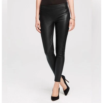 Pantalón ajustado Ann Taylor imitación cuero cremallera lateral talla 6 nuevo con etiquetas Foto 1 de 4