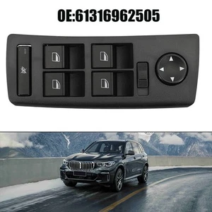 Driver's Side Black Window Lift Control Switch for BMW For X5 Models Only - Picture 1 of 10