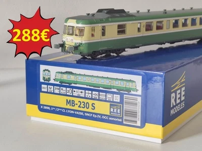 REE MODELES MB-230S DCC Sound X2898 Autorail X2800 LYON-VAISE SNCF HO #70 - Photo 1/4
