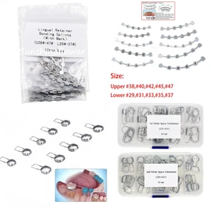 Banda de mantenimiento de espacio preformado orto dental y bucle retenedor lingual y marca 1er/2do - Imagen 1 de 21