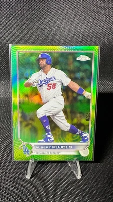2022 Topps Chrome - Albert Pujols No84 переливающаяся зеленая волна /99 - Изображение 1 из 2
