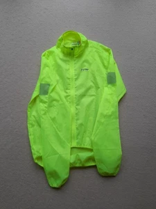 Mens Large Northwave Cycling Lightweight Rain Jacket In Fluo Yellow - Picture 1 of 6