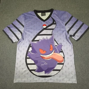 Pokemon Jersey Para Hombres XLARGE Púrpura Gengar Camisa Cuello en V Todo Gráfico Talla XL - Imagen 1 de 12