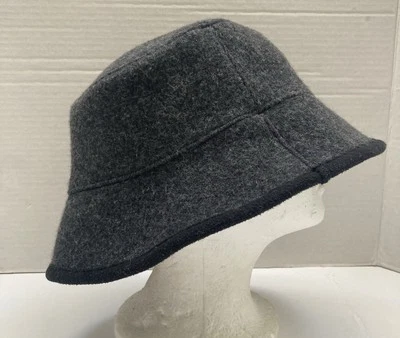 Chapéu balde REI mistura de lã unissex G/XL cinza preto macio esmagável embalável - Imagem 1 de 4