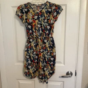 LuLaRoe Girls Size 10 Disney Mickey Mouse Mae Dress w/ Pockets - Picture 1 of 7