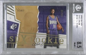 2003-04 SPx SPx Rookies Spectrum /25 TJ Ford #134 BGS 8.5 Rookie RC