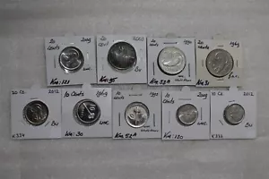 FIDSCHI - 10 + 20 CENT LOT - 9 MÜNZEN B49 #1466 - Bild 1 von 3