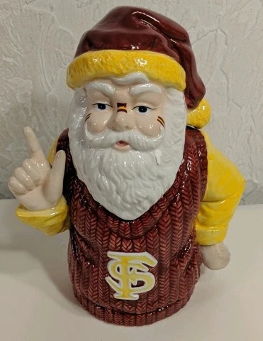 College Treasures Florida State Seminoles Mascot Ceramic Figurine and Container Cover