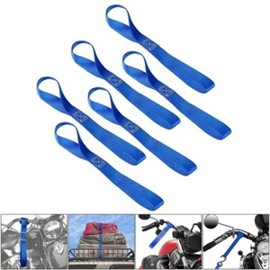 Blau, weiche Schlaufe Ratsche Gep?ckgurt Spanngurte f��r Motorrad/Motorrad - Bild 1 von 12