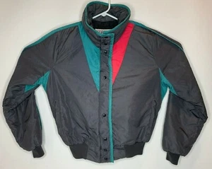 Giacca da sci da neve vintage anni 80 Gerry uomo grande nero rosso acqua Sontique made in USA - Foto 1 di 7