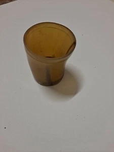 Bicchiere piccolo in idromele marrone ambrato circa 3x2,5x2,5 - Foto 1 di 16
