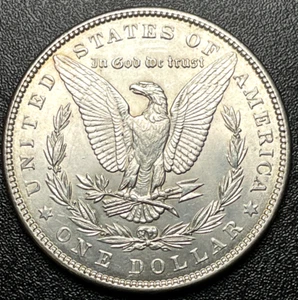 1886 US Morgan Silver Dollar $1 About Uncirculated - Picture 1 of 2