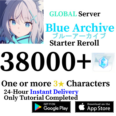 [GLOBAL] [INSTANT] 38000+ Gems | Blue Archive Starter Reroll Reroll • 4.99€