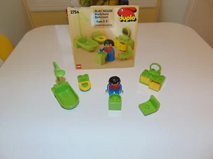 VINTAGE LEGO DUPLO PLAY HOUSE BATHROOM SET 2754 - COMPLETE - Picture 1 of 6