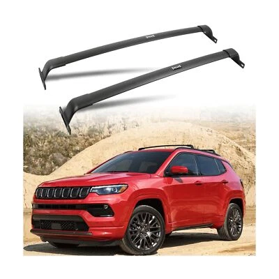 Barras transversales de techo AUXPACBO 220 LBS aptas para Jeep Compass 2018 2019 2020 202... Foto 1 de 4