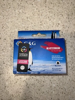 Cartucho de tinta negro G&G NE-RT220XLBK nuevo en caja para Epson Workforce- Foto 1 de 3