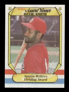 1987 FLEER AWARD WINNER #38 OZZIE SMITH ST LOUIS CARDINALS - Picture 1 of 2