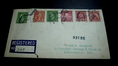 1930 REGISTERED COVER FROM GRAY HORSE, OKLA. WITH HORSE FANCY CANCEL - Image 1 of 2