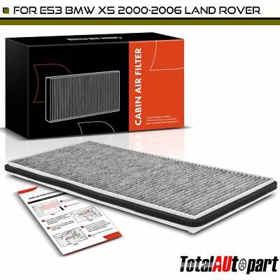 Novo filtro de ar de cabine de carbono ativado para BMW X5 2000-2006 Land Rover 2003-2013 - Imagem 1 de 4