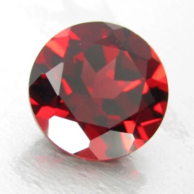 2.19Cts Natural Genuine  Red Color Pyrope Garnet 8mm Round Shape Loose Gem - Image 1 of 3