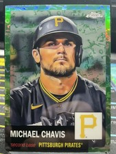 Michael Chavis 2022 Topps Chrome Platinum Anniversary Green Toile /99