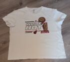 Miami Heat 2013 Back to Back NBA Champions Adidas White Hot Shirt. Size XXL