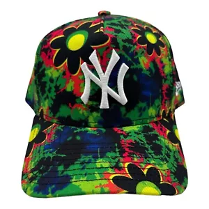 NWT New Era 9Forty New York Yankees Floral Tie Die SnapBack Hat Cap OSFM MLB - Picture 1 of 6